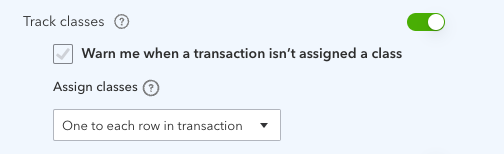 Assign classes