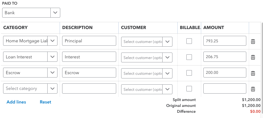 How to Setup a Mortgage in QuickBooks 3 entering a mortgage payment